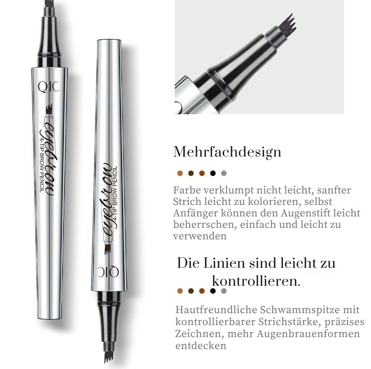 Augenbrauenstift Microblading | 4-Zink Spitze | Wasserdicht