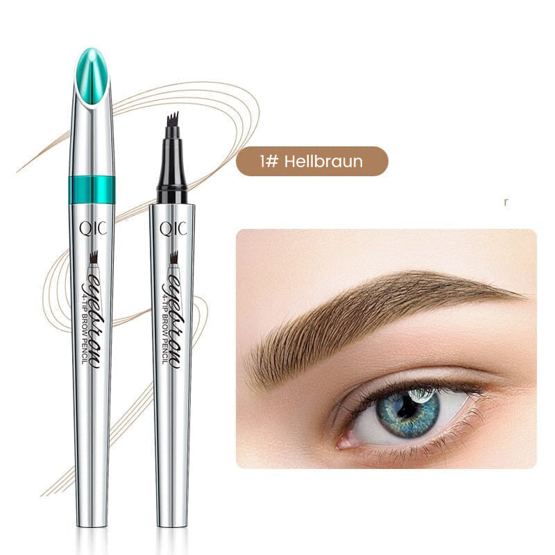 Augenbrauenstift | Wasserdichter 3D mit 4 Gabelspitzen | Microblading-Effekt | BrowFinesse