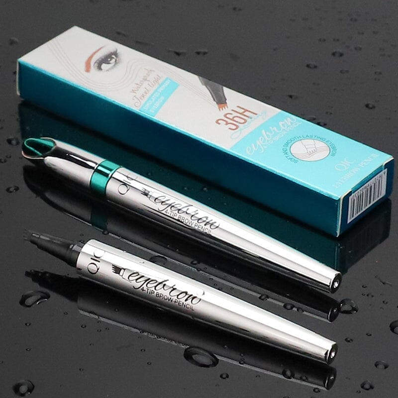 Augenbrauenstift | Wasserdichter 3D mit 4 Gabelspitzen | Microblading-Effekt | BrowFinesse