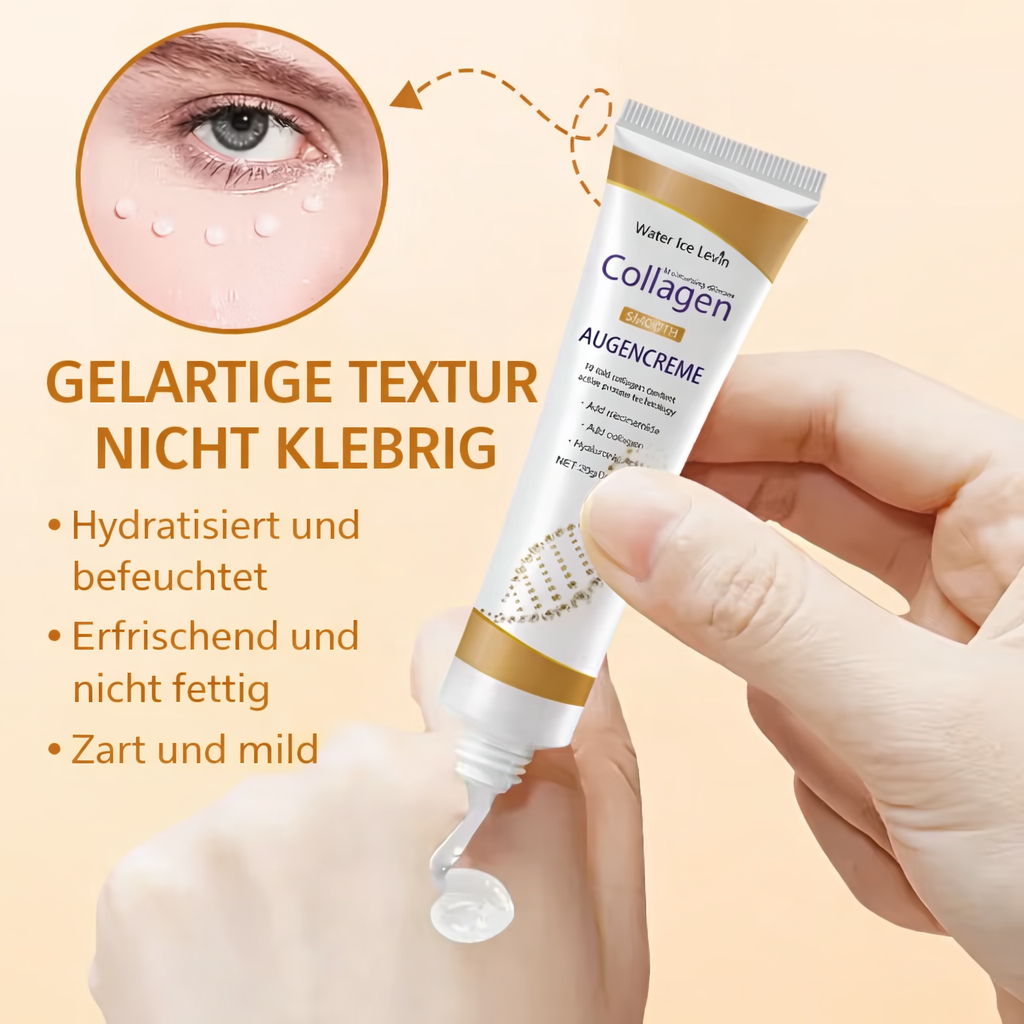 Augencreme Damen | Kollagen Augenpflege | Glattere, Strahlende & Gepflegte Augenpartie | Eyeliora