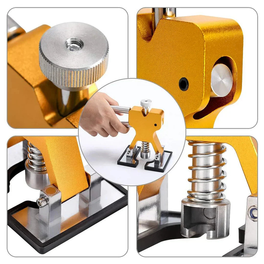Ausbeulwerkzeug | mit 18 Klebe-Tabs | Zughebel-System, Lackschonend | PullPro