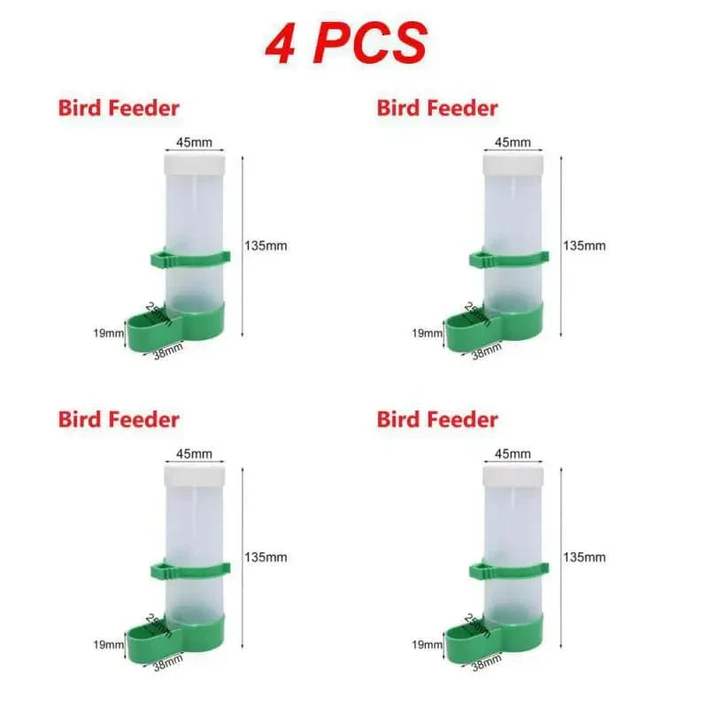 Automatische Vogeltränke Kunststoff | Höhenverstellbar & Transparenter Behälter | Für Papagei, Käfigvögel und Kleintiere 10