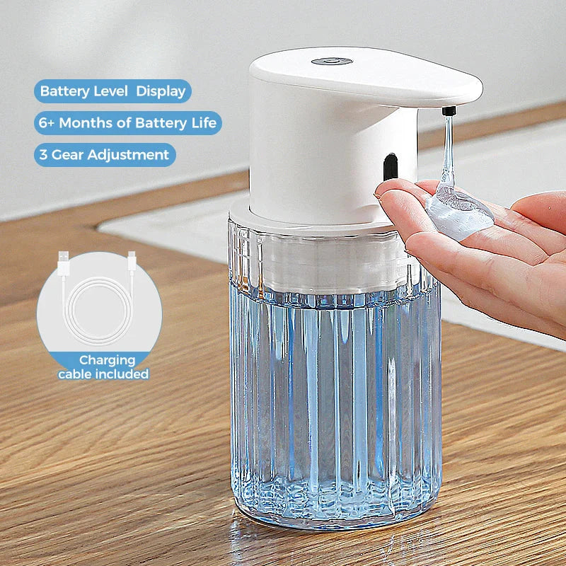 Automatischer Seifenspender | Hygienische Dosierung per Sensor | Aufladbar und Nachfüllbar | HygiaFlow