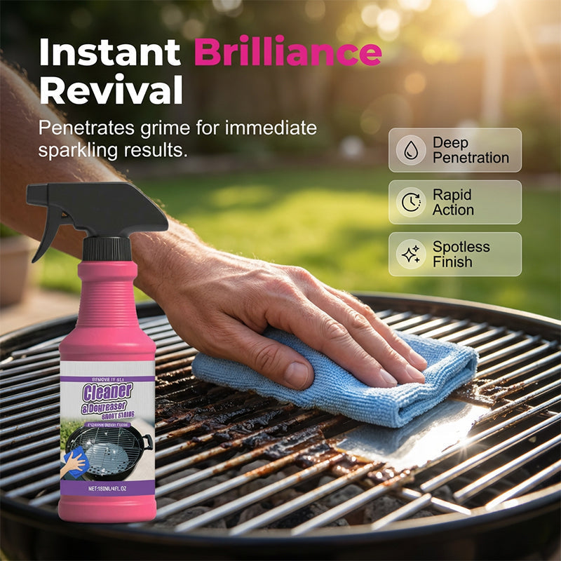 BBQ-Grill-Entfetter | Sprühflasche 120 ml | löst eingebranntes Fett & Schmutz | GreaseOff