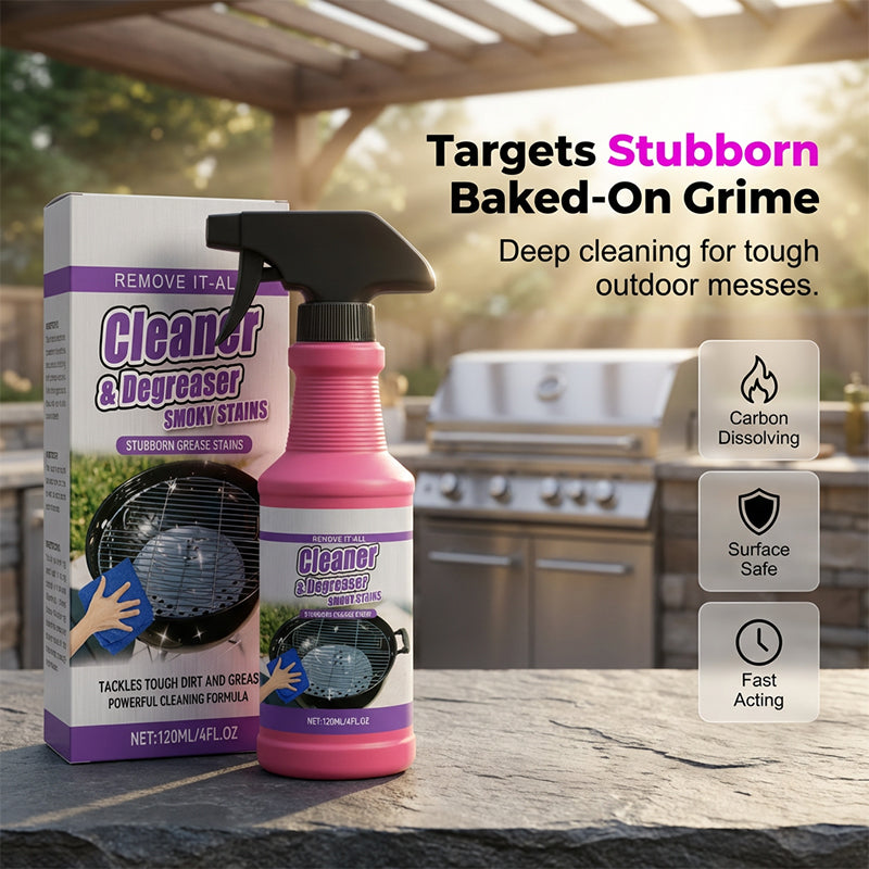 BBQ-Grill-Entfetter | Sprühflasche 120 ml | löst eingebranntes Fett & Schmutz | GreaseOff