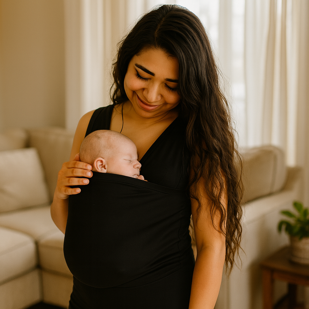 Babytrage Shirt | Freihändiges Baby-Bonding | Elastisches Känguru-Tragetuch-Shirt | SnuggleNest