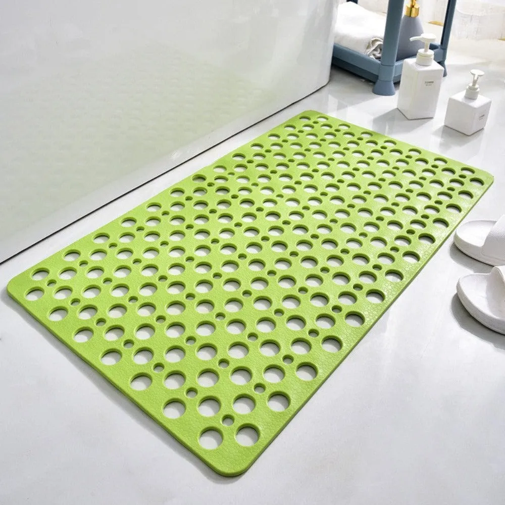 Badezimmer Sicherheitsmatte | Rutschfestes PVC mit Ablauflöchern | Schneller Wasserablauf | AquaGrip