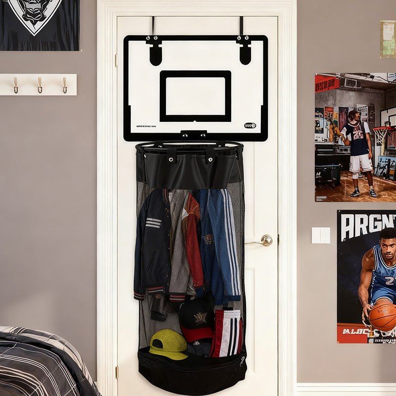 Basketball-Wäschekorb | über Die Tür 42x32x6 cm | Atmungsaktives Mesh | HoopHamper