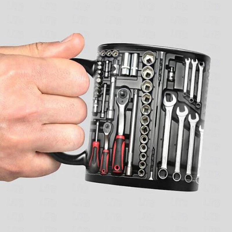 Becher | Mechaniker Kaffeetasse | Detailreicher Werkzeug-Print | ToolMaster Mug