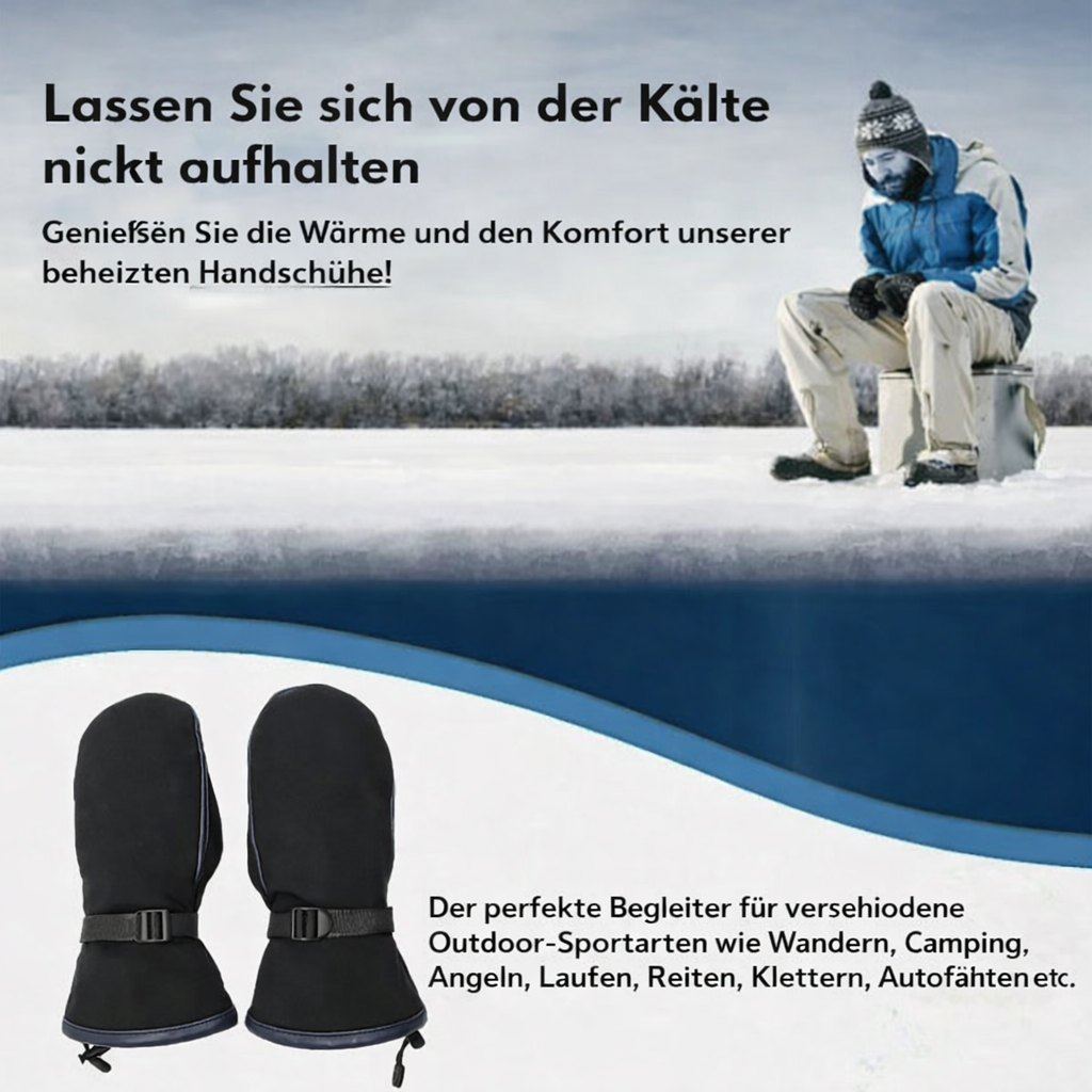 Beheizte Handschuhe | Doppelseitige Wärme | Wasserdicht | USB-aufladbar | HeatGrip