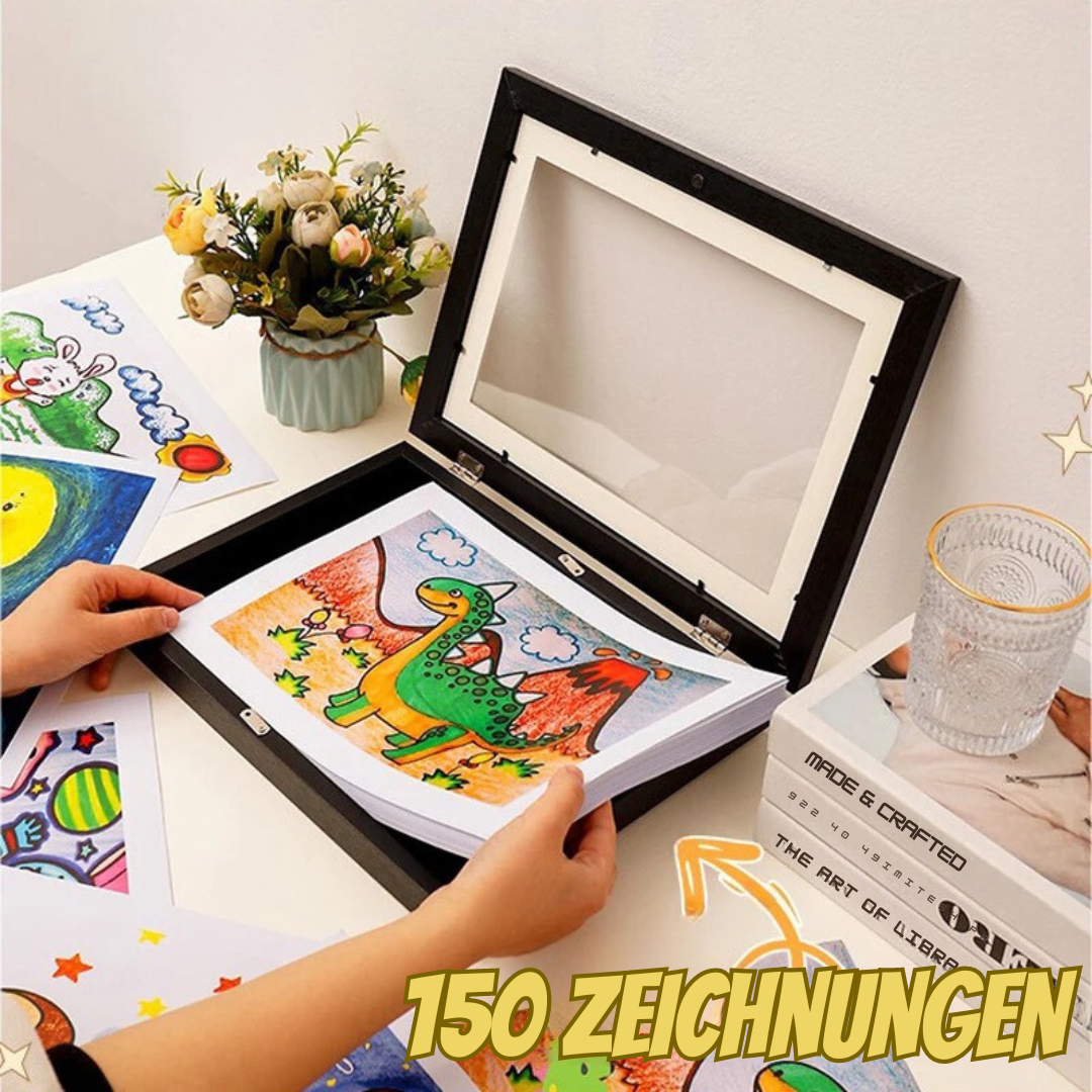 Bilderrahmen | Kunstwerke schnell wechseln | Magnetverschluss, Frontöffnung | FrameJoy
