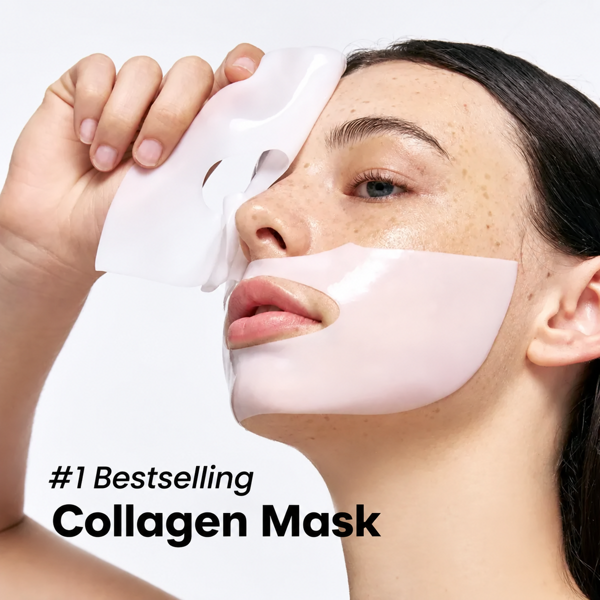 Bio-Kollagen Gesichtsmaske für Damen | 34 ml Serum mit Hyaluronsäure & Niacinamid | Intensive Anti-Aging Feuchtigkeitspflege