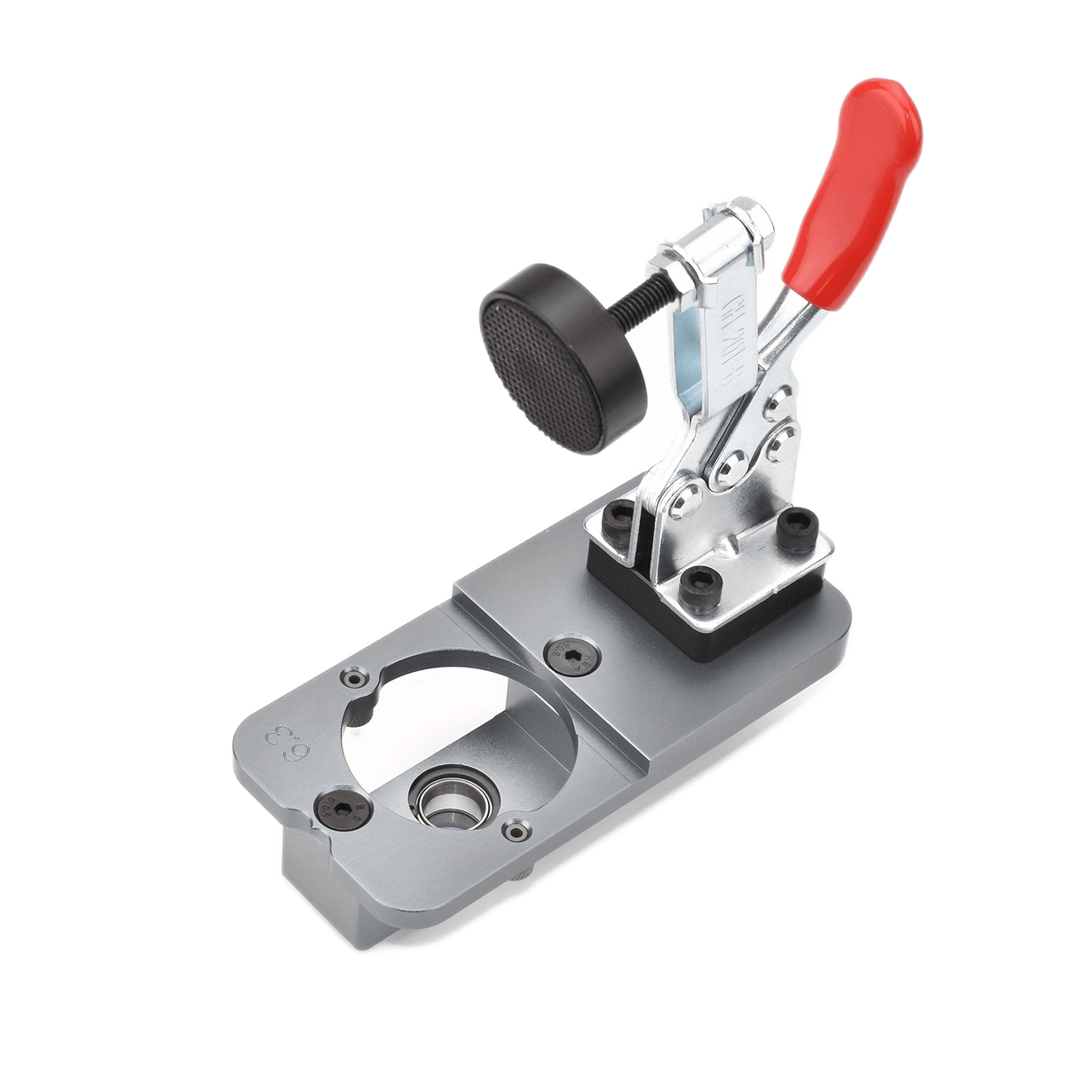Bohrschablone 35 mm Aluminium | Schnellspann-Mechanismus für Topfscharniere | Inklusive Bohrer und Werkzeugzubehör 9