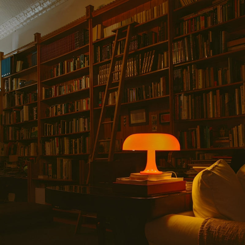 Stolní lampa ve tvaru houby | Stmívatelná, tři barvy světla | Teplý retro design | SoftCap