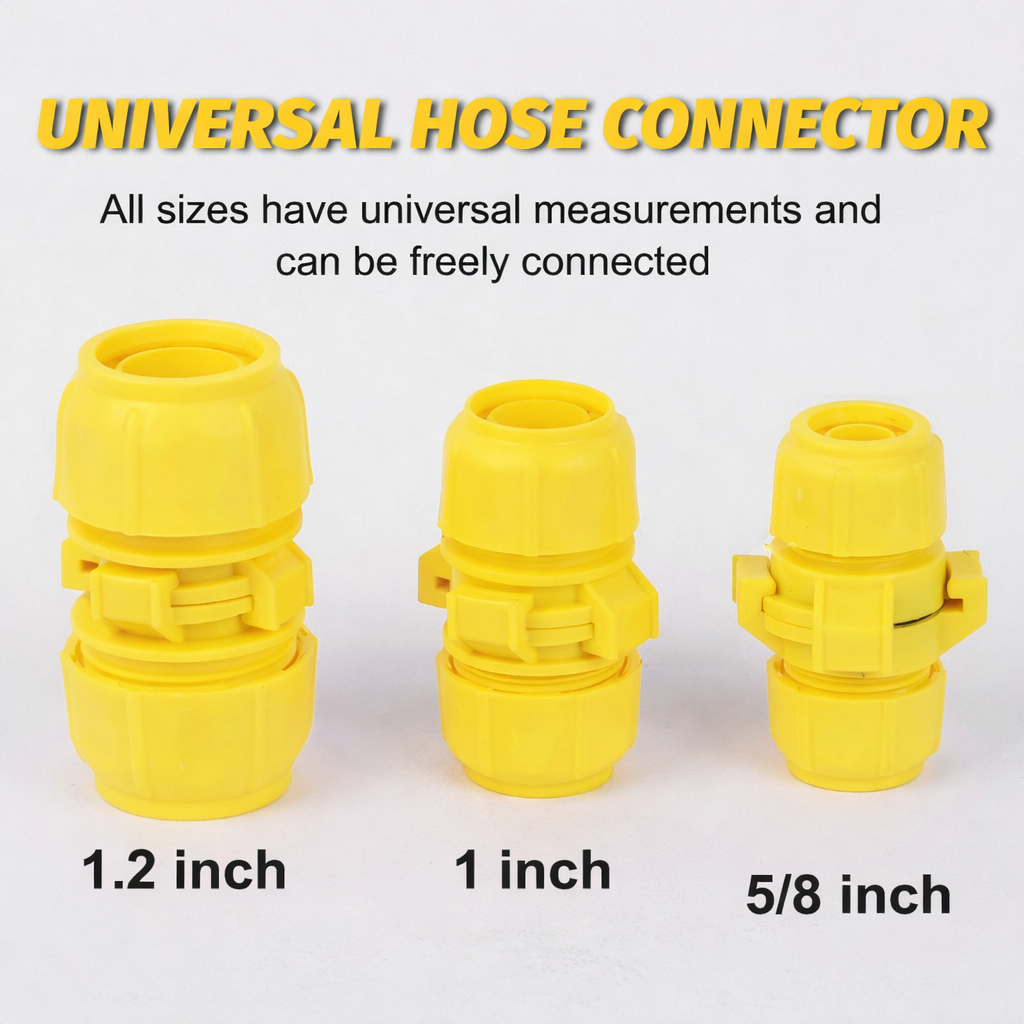 Universell slangkoppling | Läckagesäker tätning | Universal för trädgårdsbevattning | FlowSnap