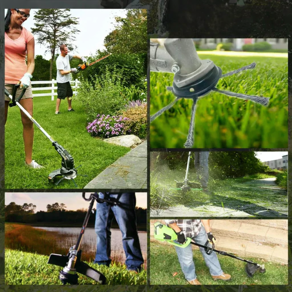 Rasentrimmer | Mühelose Rasenkanten Pflege | Rotierender Drahtkopf | WeedWhirl