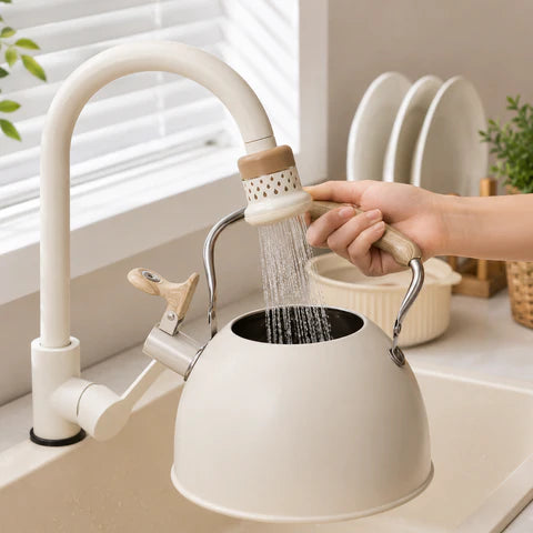 Filtre à eau rotatif | Sans éclaboussures | Mousseur orientable à fixer, économiseur d’eau | AquaTurn