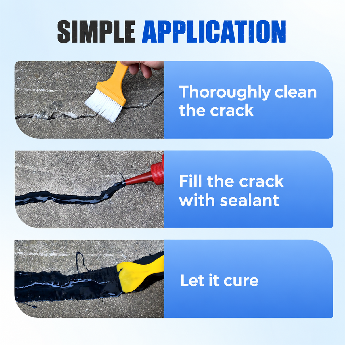 Afdichtmiddel voor scheurreparatie | voor muren, vloeren en metselwerk | Dicht scheuren af, waterbestendig | DeepSeal