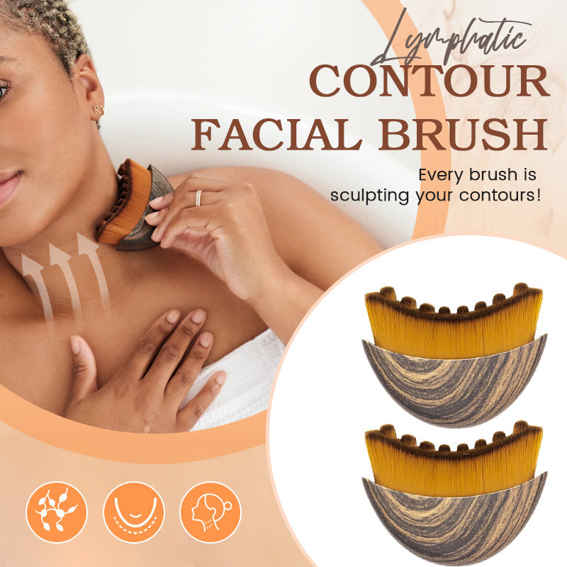 Contour Gesichtsbürste | Lymph Massage Pinsel | Weiche Borsten sanftes Gefühl | Lynure