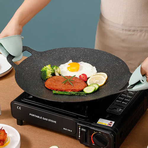 CookEase™ Antihaft-Koreanischer Grillpfanne — Müheloses Kochen, Saftige Mahlzeiten, Kein Durcheinander Bei Jeder Anwendung