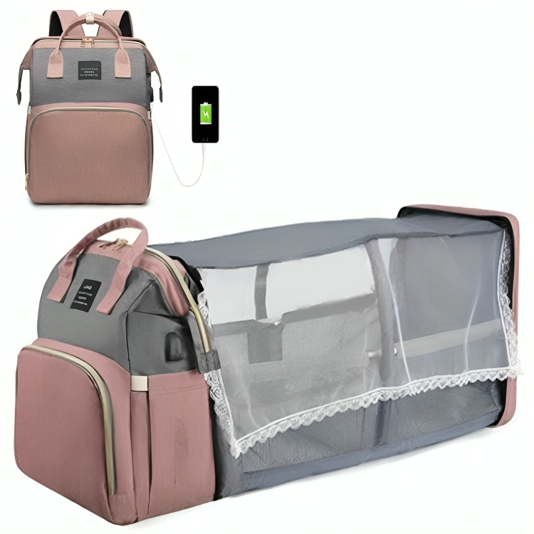 CribPack™ | Tragen Sie alles, was Ihr Baby braucht - und auch ein Bett!