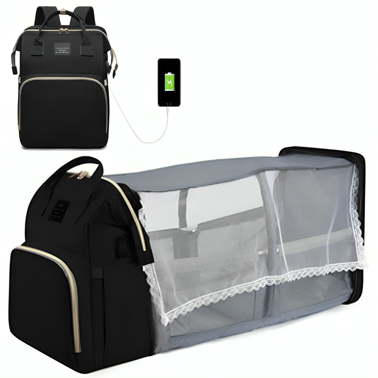 CribPack™ | Tragen Sie alles, was Ihr Baby braucht - und auch ein Bett!