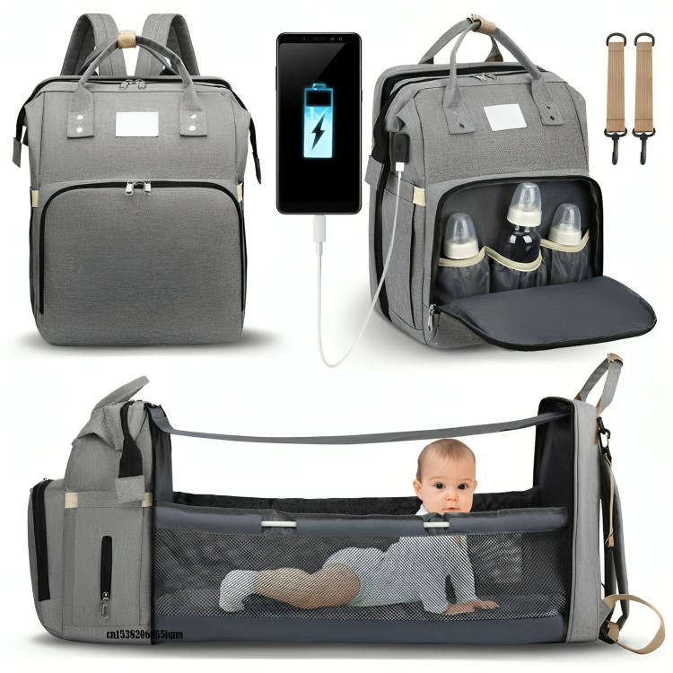 CribPack™ | Tragen Sie alles, was Ihr Baby braucht - und auch ein Bett!