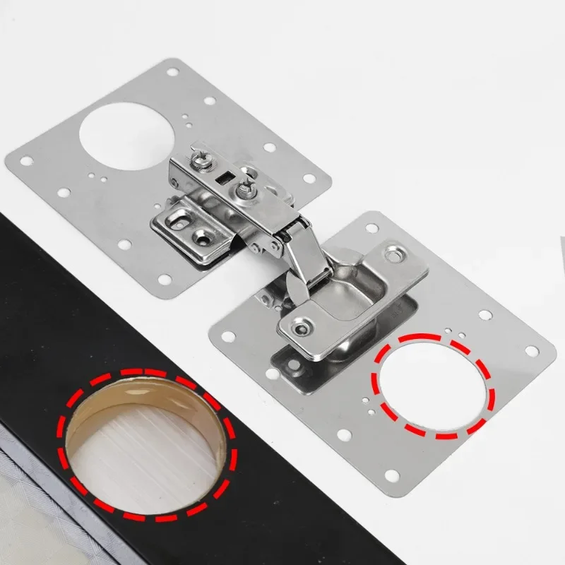 DIY-Möbel-Scharniere Reparatur-Seitenplatte | Inkl. Schrauben | Universell für Schränke | HingeSaver