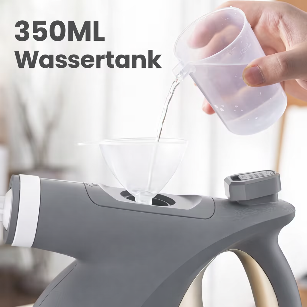Dampfreiniger | 3,5 Bar Hochdruck | 350 ml Wassertank | Tragbar & Sicher | SteamForce