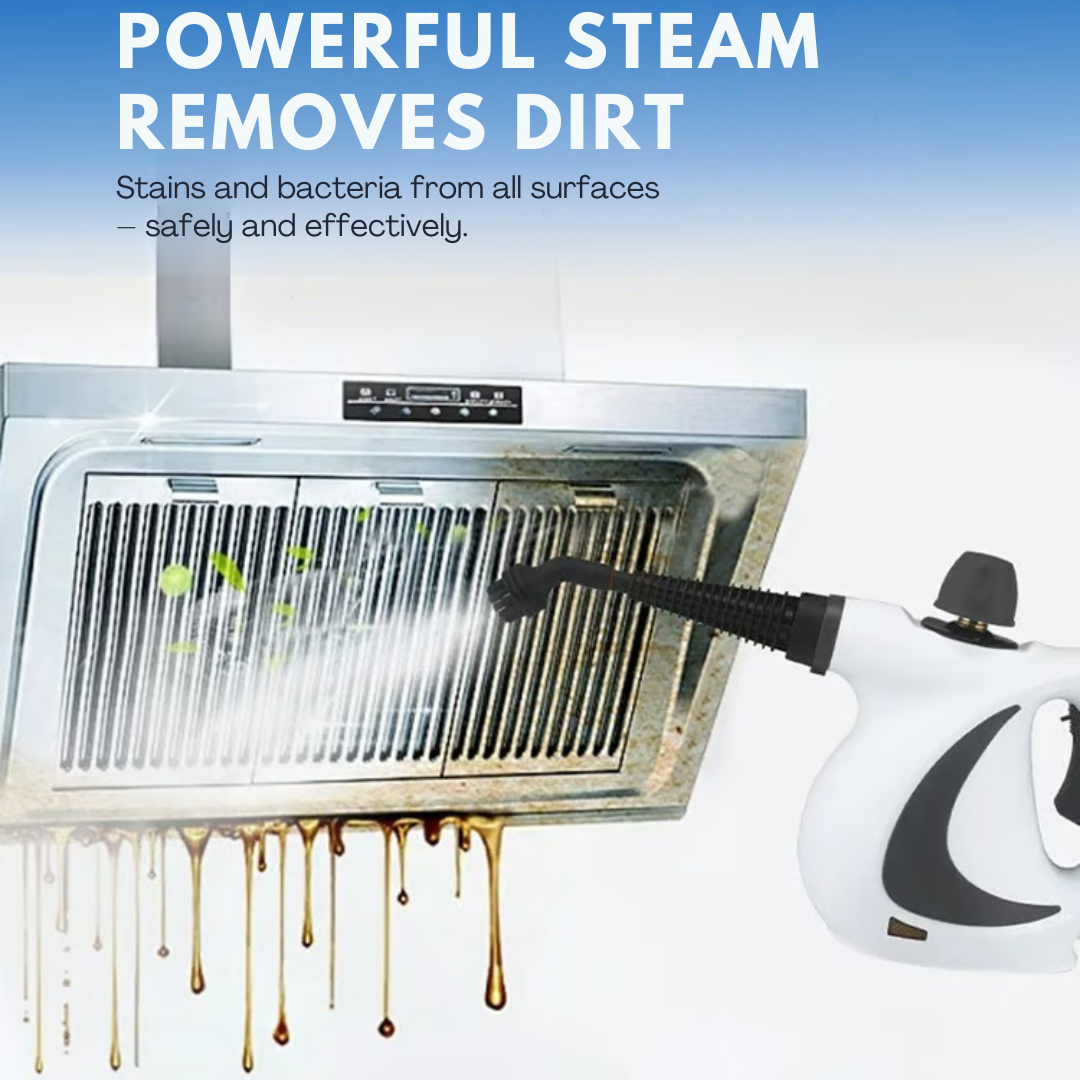 Dampfreiniger | Hochtemperatur Dampf gegen Schmutz | Reinigung ohne Chemie | SteamClean