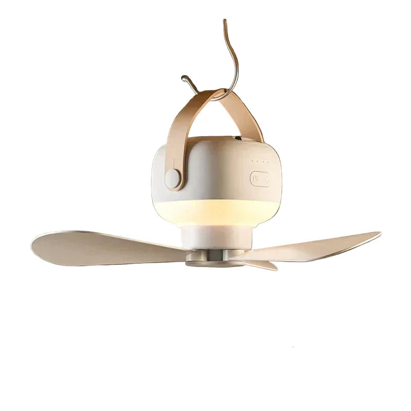 Deckenventilator | Tragbar mit LED-Beleuchtung | Zum Aufhängen und Freistehend | Airholm