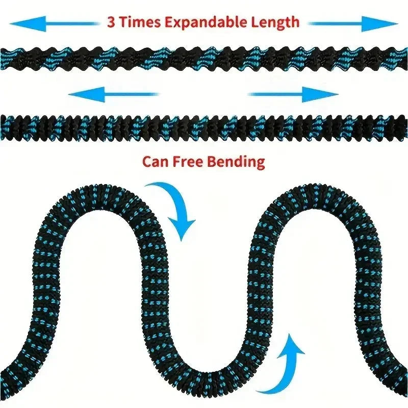 Dehnbarer Gartenschlauch | Hochdruck Sprühpistole | Knickschutz Strickmantel | FlexiJet