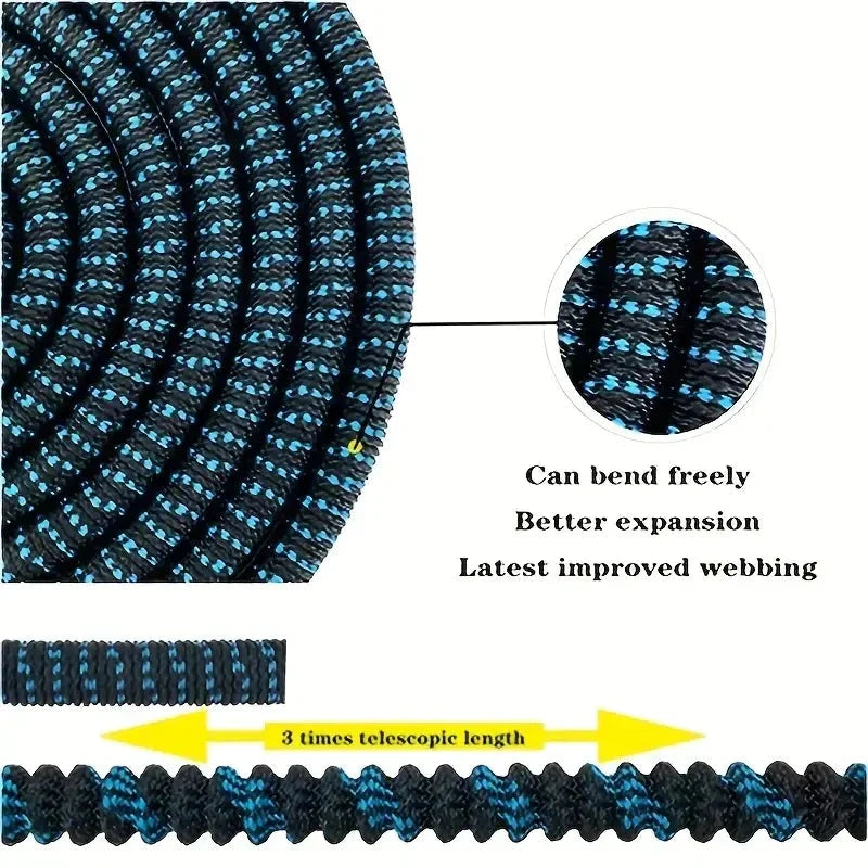Dehnbarer Gartenschlauch | Hochdruck Sprühpistole | Knickschutz Strickmantel | FlexiJet