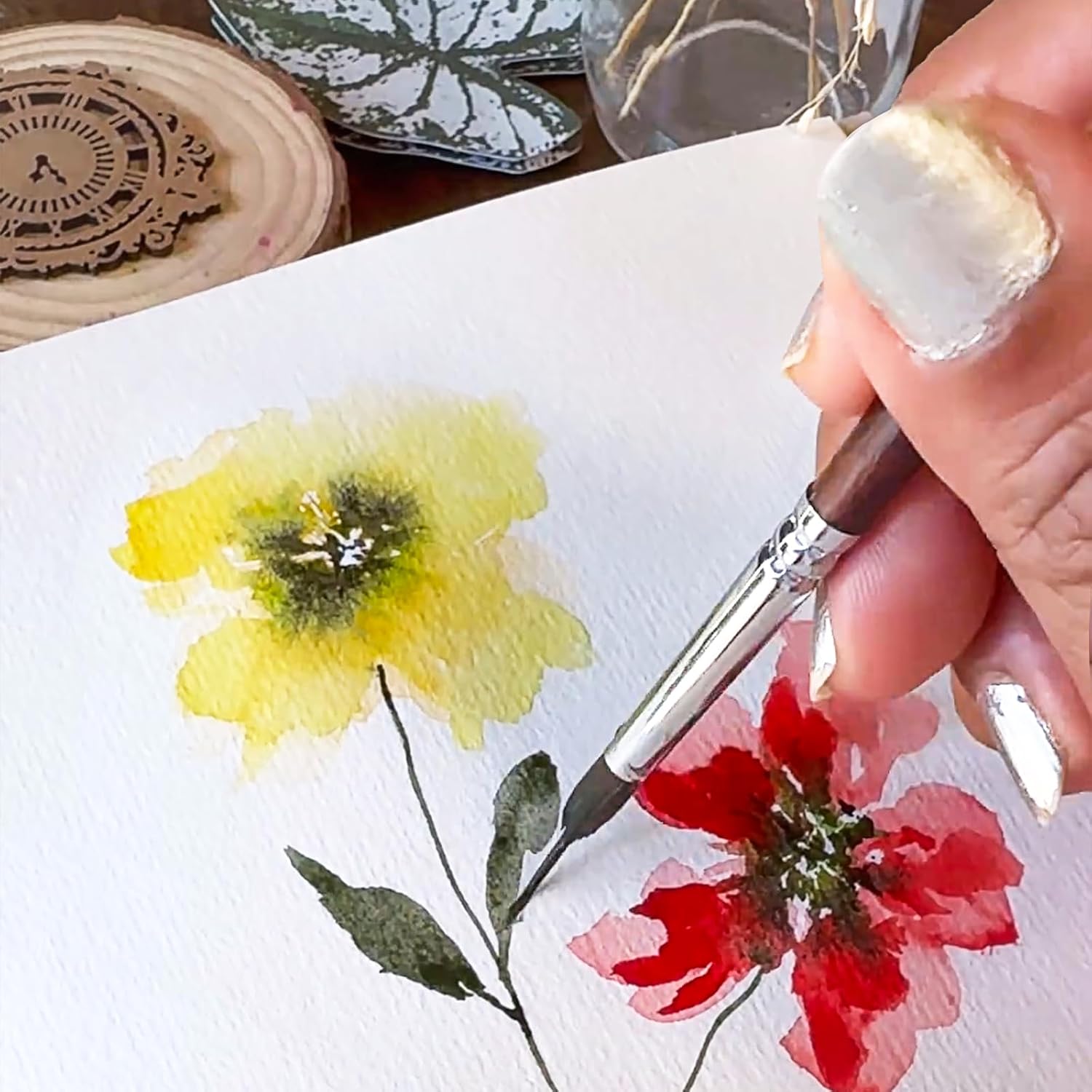 Detailpinsel Set | Feine Linien & Präzision | Holzgriff | PinPointPro