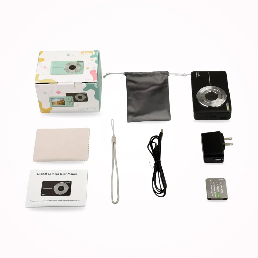 Digitalkamera Vintage | Retro Look Momente | Ein Klick Bedienung | RetroClick