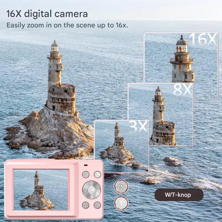 Digitalkamera Vintage | Retro Look Momente | Ein Klick Bedienung | RetroClick