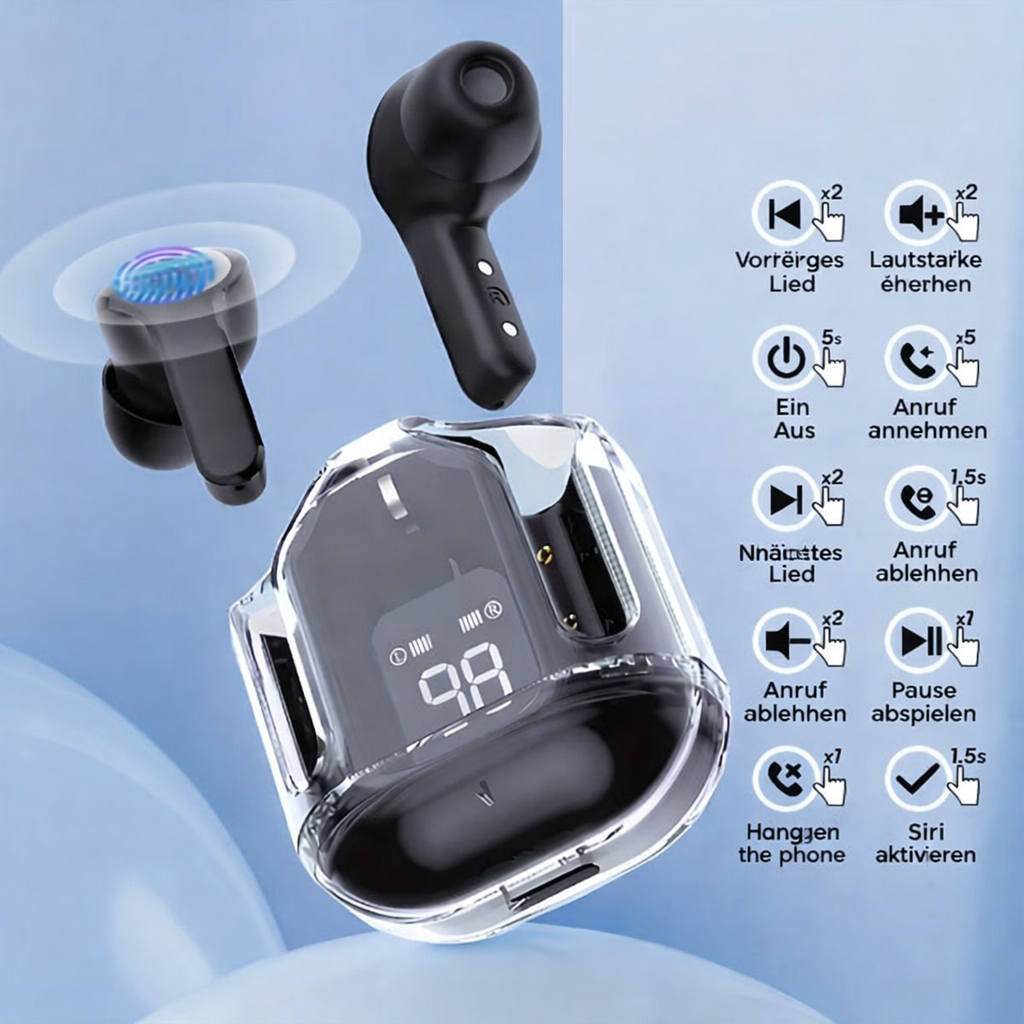 Drahtlose Ohrhörer | In-Ear Kopfhörer | Klarer Sound & Lange Nutzung | ClearBeat