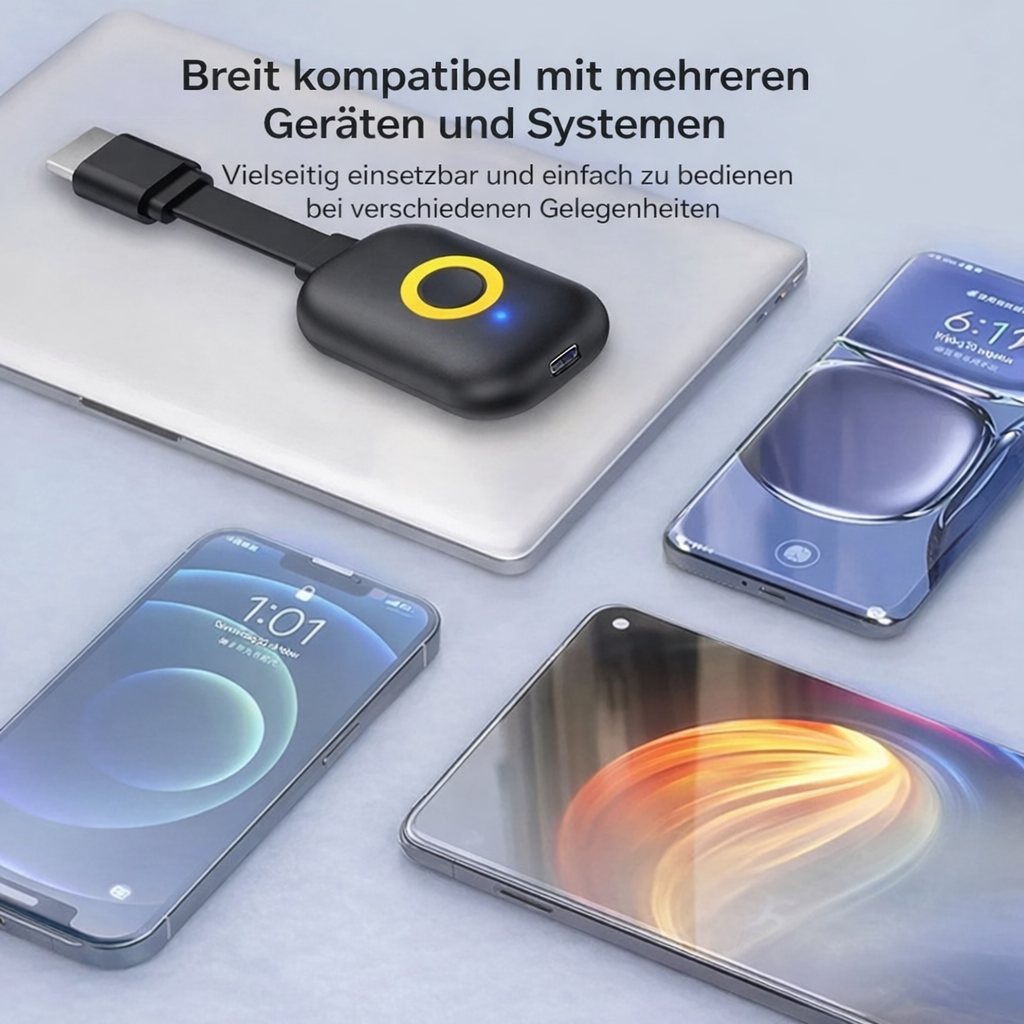 Drahtloser Display-Dongle-Adapter | HDMI-Plug-and-Play-Streaming-Gerät | StreamLink