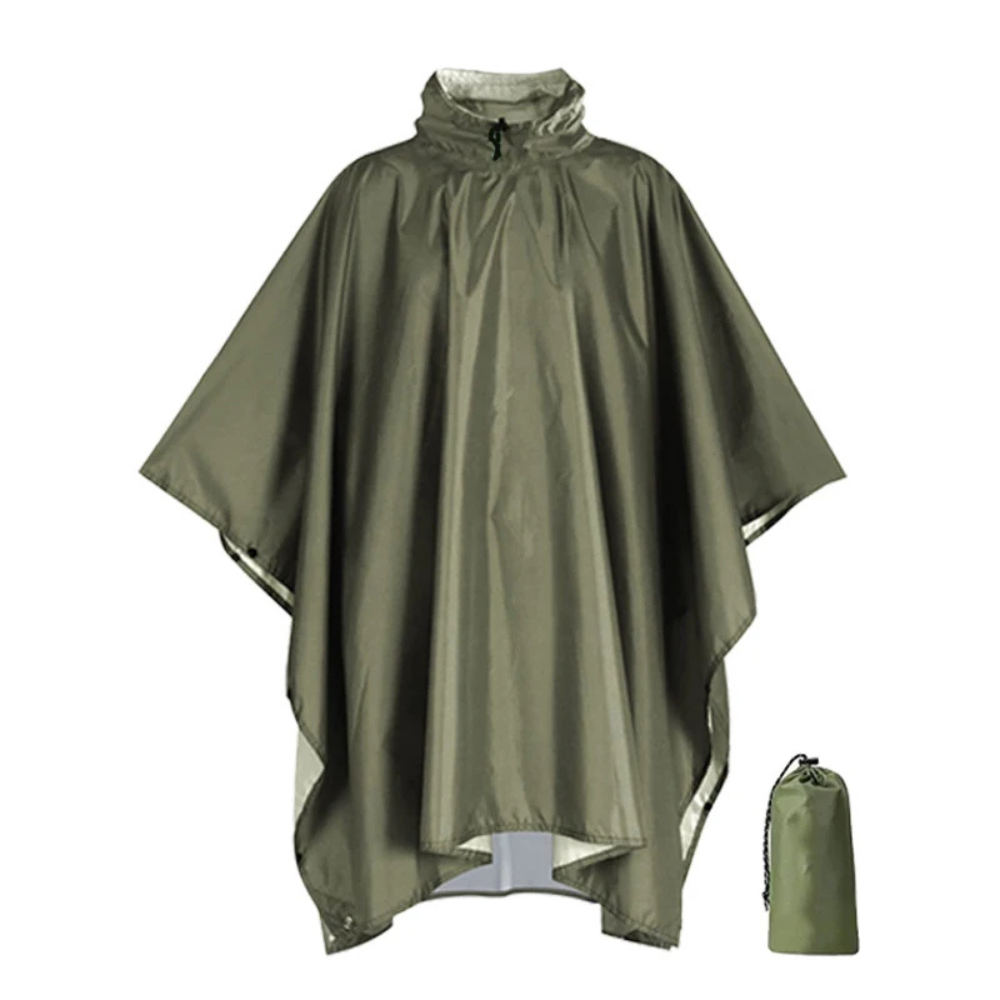 Regenponcho Damen 3 in 1 | Wasserdicht mit Kapuze und Ärmeln | Einheitsgröße in Dunkelblau, Waldgrün oder Schwarz 21