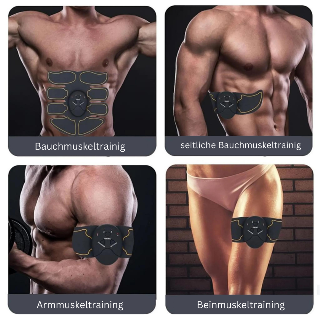 EMS Muskeltrainer | Effektives Training Zuhause | USB-aufladbar | Muscleva