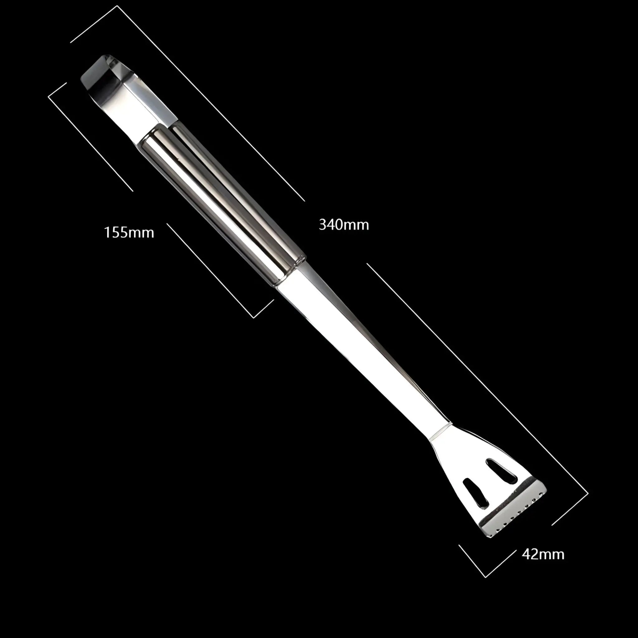Edelstahl-Grillbesteck-Set | Mit Tragetasche für unterwegs | Sicherer Griff mit Hitzeschutz | RostRanger