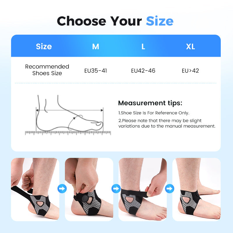 Elastische Verstellbare Knöchelstütze | Gezielte Kompression | Atmungsaktiv und Flexibel | FlexAnkle