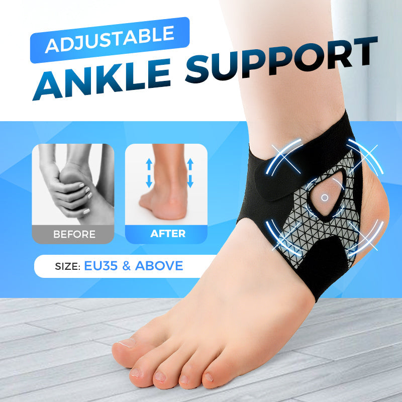 Elastische Verstellbare Knöchelstütze | Gezielte Kompression | Atmungsaktiv und Flexibel | FlexAnkle