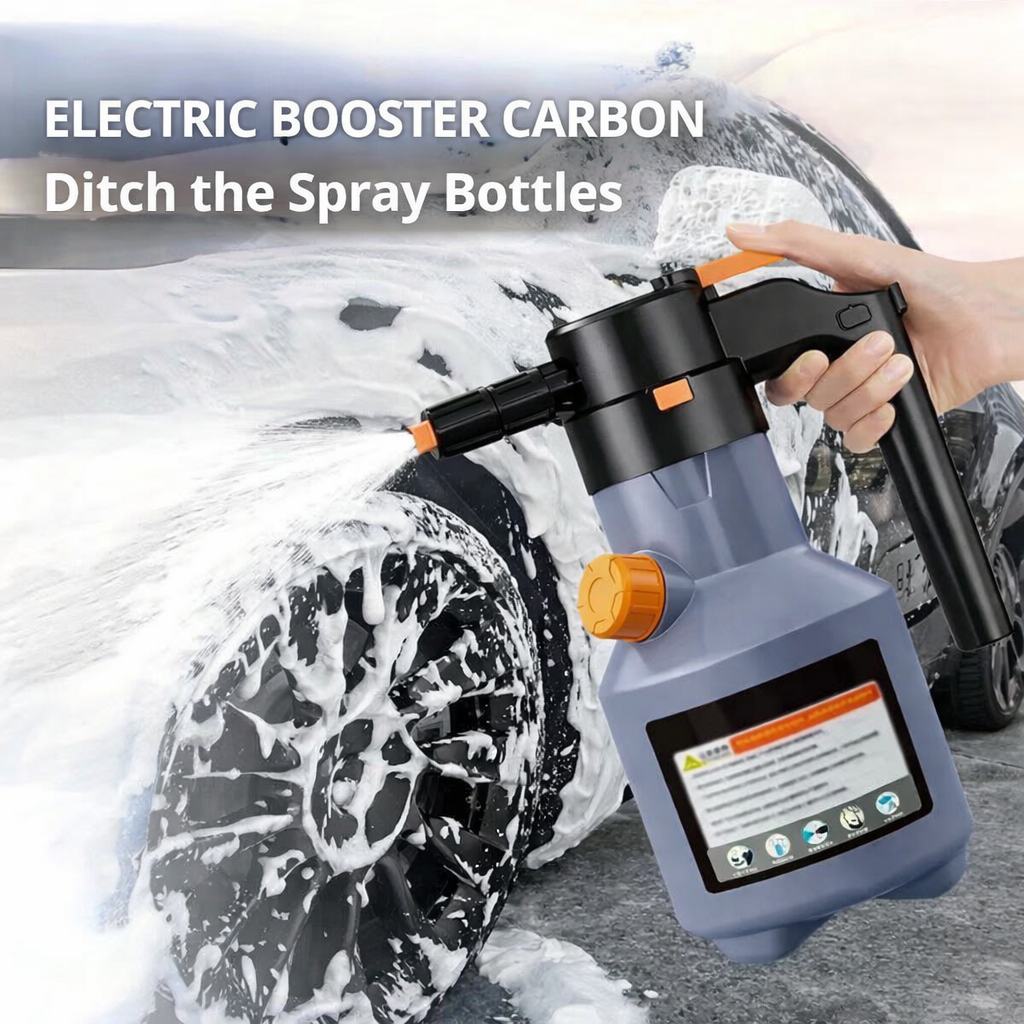 Elektrische Schaumsprühflasche | Dicht haftender Reinigungsschaum | Verstellbare Düse | CleanJet