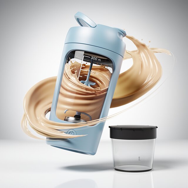 Elektrischer Protein Shaker | Selbstrührende Shaker Becher | USB Mixer Becher | BlendGo