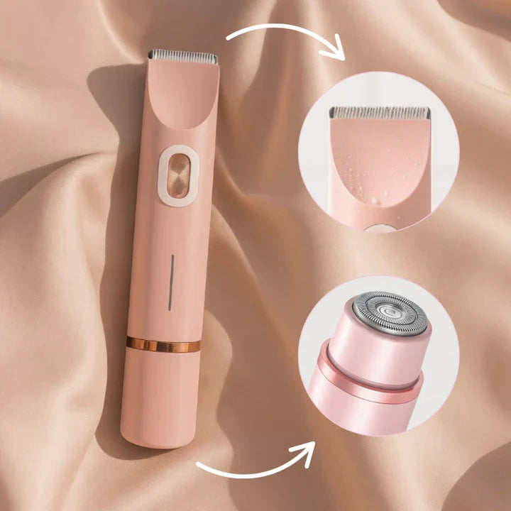 Elektrischer Rasierer | Intimrasierer für Frauen | 2-in-1-Rasierkopf | Smoothly