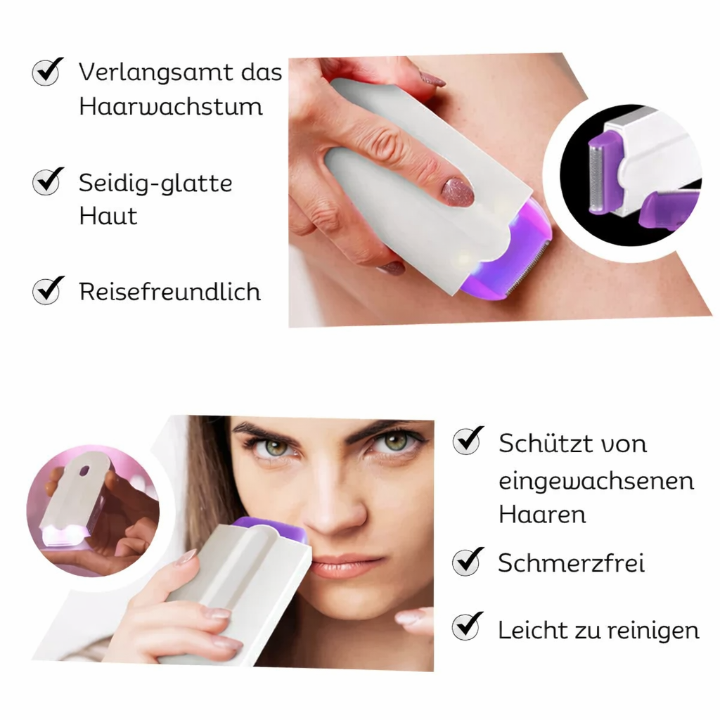 Elektrisches Haarentfernungsgerät für Frauen | Schmerzfreie Mikro-Oszillationstechnologie | LaserRemover