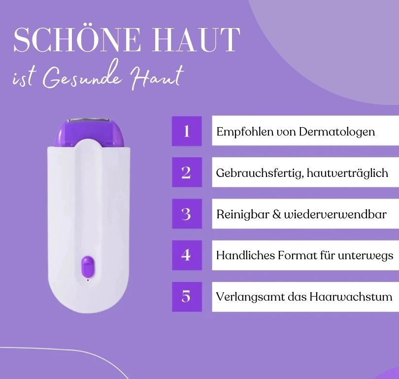 Elektrisches Haarentfernungsgerät für Frauen | Schmerzfreie Mikro-Oszillationstechnologie | LaserRemover