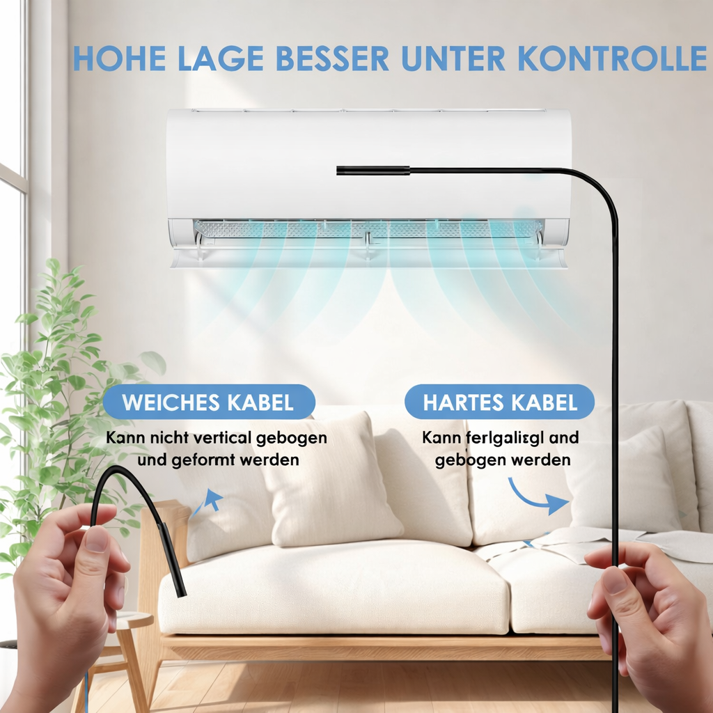 Endoskopkamera | Wasserdichte Inspektionskamera | HD Sicht mit LED Licht | ScopeMate