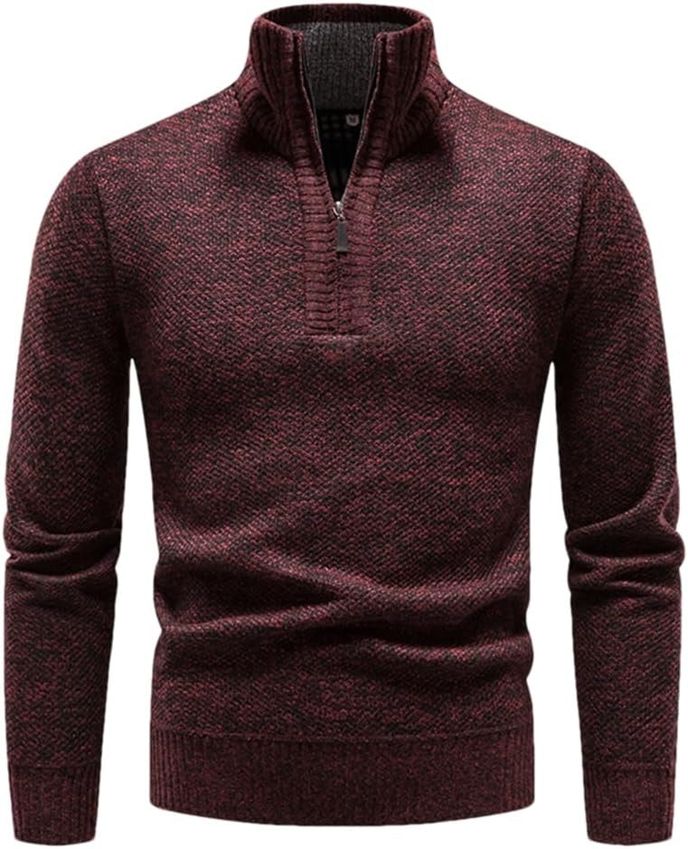 Erik™ - Lässiger Thermopullover mit halbem Reißverschluss